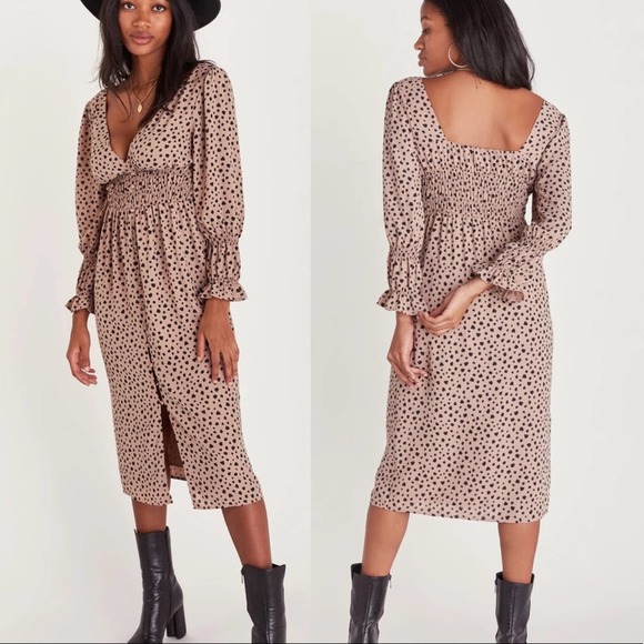 Shades of Rose by Lauren Burnham Annie Midi Dress - Picture 1 of 7
